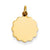 14k Gold .011 Gauge Engravable Scalloped Disc Charm hide-image