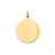 .013 Gauge Engravable Scalloped Disc Charm in 14k Gold