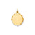 .035 Gauge Engravable Scalloped Disc Charm in 14k Gold