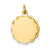 14k Gold .035 Gauge Engravable Scalloped Disc Charm hide-image