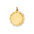 .027 Gauge Engravable Scalloped Disc Charm in 14k Gold