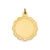 .018 Gauge Engravable Scalloped Disc Charm in 14k Gold