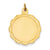 14k Gold .018 Gauge Engravable Scalloped Disc Charm hide-image