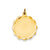 .027 Gauge Engravable Scalloped Disc Charm in 14k Gold