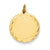 14k Gold .027 Gauge Engravable Scalloped Disc Charm hide-image