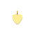 Plain .035 Gauge Engravable Heart Disc Charm in 14k Gold