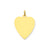 Plain .035 Gauge Engravable Heart Disc Charm in 14k Gold