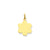 Plain .018 Gauge Engravable Flower Disc Charm in 14k Gold