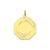 Patterned .018 Gauge Octagonal Engravable Disc Charm in 14k Gold