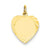 14k Gold Etched .027 Gauge Engravable Heart Disc Charm hide-image