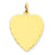 14k Gold Etched .027 Gauge Engravable Heart Disc Charm hide-image