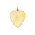 Etched .018 Gauge Engravable Heart Disc Charm in 14k Gold