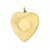 Etched .018 Gauge Engravable Heart Disc Charm in 14k Gold