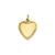 Polished .013 Gauge Engravable Heart with Rope Disc Charm in 14k Gold