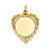 14k Gold Polished .013 Gauge Engravable Heart with Rope Disc Charm hide-image