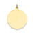 Plain .018 Gauge Engravable Disc Charm in 14k Gold