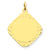 14k Gold Patterned .018 Gauge Diamond-Shaped Engravable Disc Charm hide-image