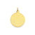 Patterned .013 Gauge Circular Engravable Disc Charm in 14k Gold