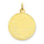 14k Gold Patterned .013 Gauge Circular Engravable Disc Charm hide-image