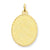 14k Gold Patterned .018 Gauge Engravable Oval Disc Charm hide-image