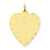 14k Gold Patterned .018 Gauge Engravable Heart Disc Charm hide-image