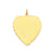 Patterned .018 Gauge Engravable Heart Disc Charm in 14k Gold