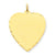 14k Gold Patterned .018 Gauge Engravable Heart Disc Charm hide-image