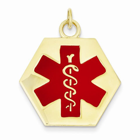 14k Gold Medical Jewelry Pendant, Exquisite Pendants for Necklace