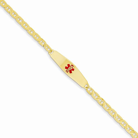 14K Yellow Gold Medical Jewelry Bracelet