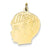 14k Gold Boy Head Charm hide-image