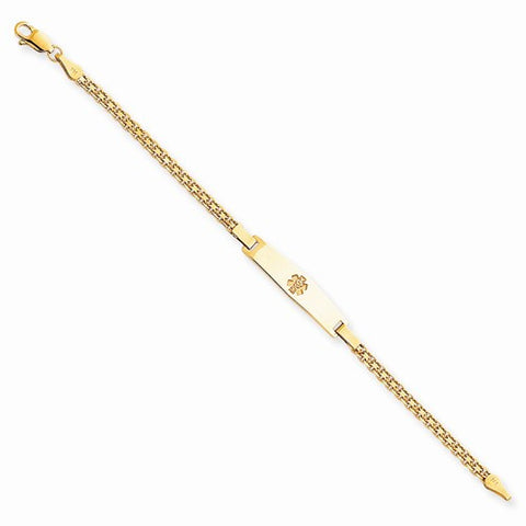 14K Yellow Gold Medical Jlry Childrens Bracelet