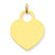 14k Gold Large Engravable Heart Charm hide-image