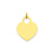 Large Engravable Heart Charm in 14k Gold