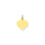 Heart Disc Charm in 14k Gold