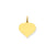 Heart Disc Charm in 10k Yellow Gold