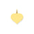 Heart Disc Charm in 10k Yellow Gold