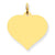 14k Gold Heart Disc Charm hide-image