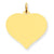 14k Gold Heart Disc Charm hide-image