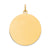 Round Disc Charm in 14k Gold