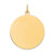 14k Gold Round Disc Charm hide-image