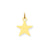 Star Disc Charm in 14k Gold