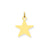 Star Disc Charm in 14k Gold