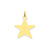 Star Disc Charm in 14k Gold