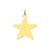 Star Disc Charm in 14k Gold