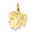 14k Gold Girl Head Charm hide-image