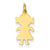 14k Gold Girl Charm hide-image