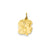 Girl Head Charm in 14k Gold