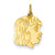 14k Gold Girl Head Charm hide-image