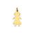 Girl Charm in 14k Gold