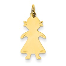 14k Gold Girl Charm hide-image